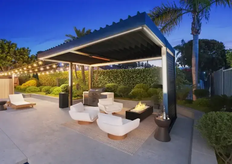 Luxury Poolside Pergola America Architectural Engineering and Environmental Microclimate Integration